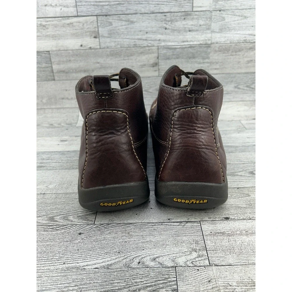 Orvis Men Brown Leather Moc Toe Chukka Boots Lace Up Ankle Shoes Size 12M